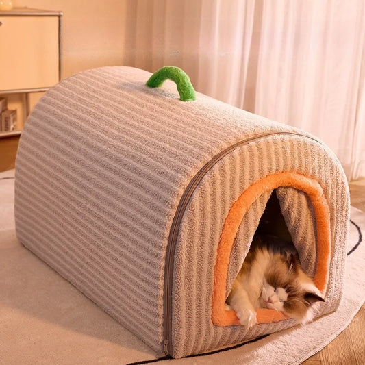 Enclosed Winter Warm Pet Bed House