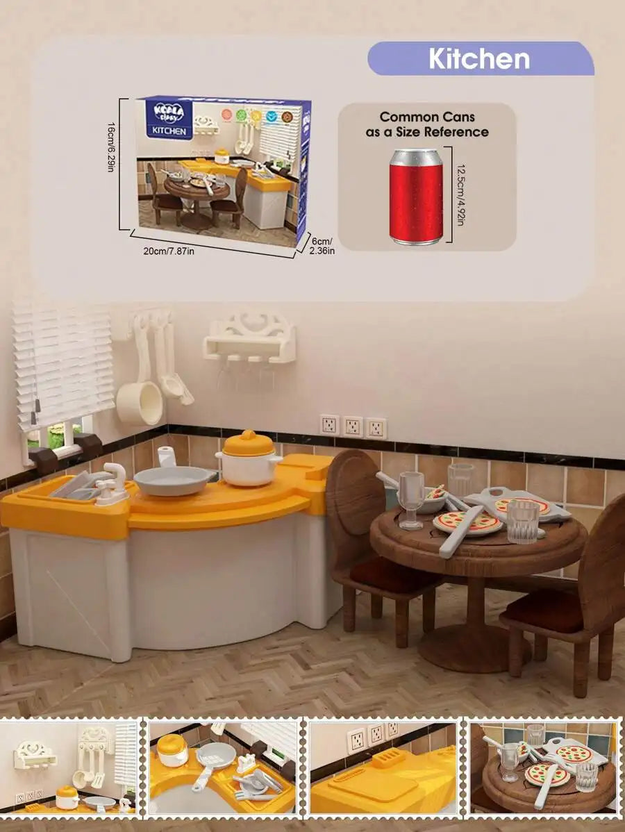 Dollhouse Furniture Bathroom Set