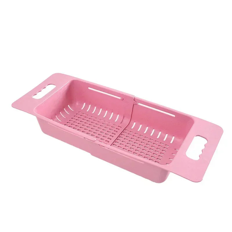 Adjustable Over-the-Sink Dish Drainer Basket