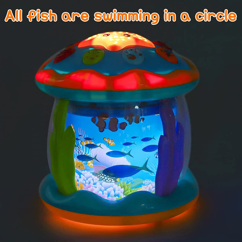 1-3 Years Babies Ocean Light Rotary Projector Musical Toy