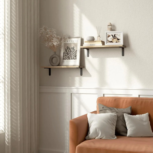 Wooden Floating Wall Shelves Set