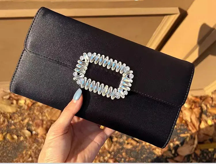 Satin Prom Evening Clutch Bag