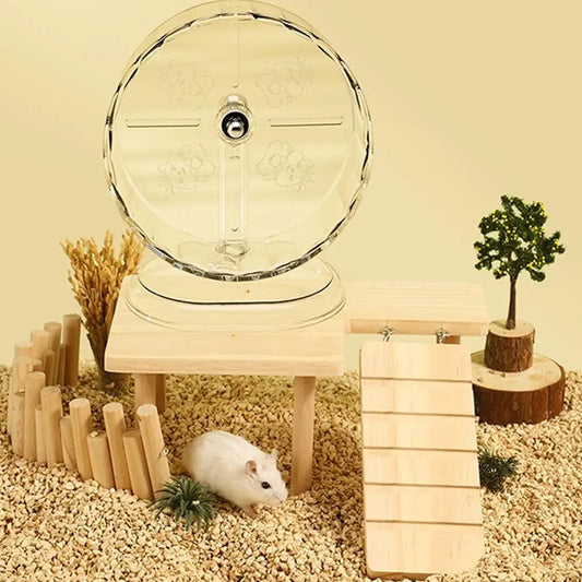 Silent Transparent Hamster Running Wheel Toy