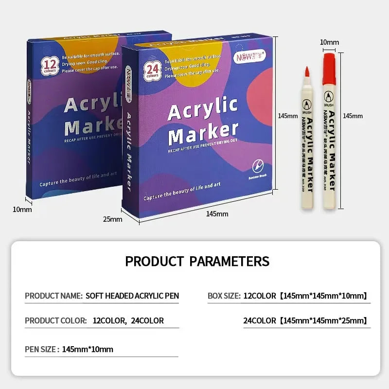 12-48 Colors Acrylic Paint Markers