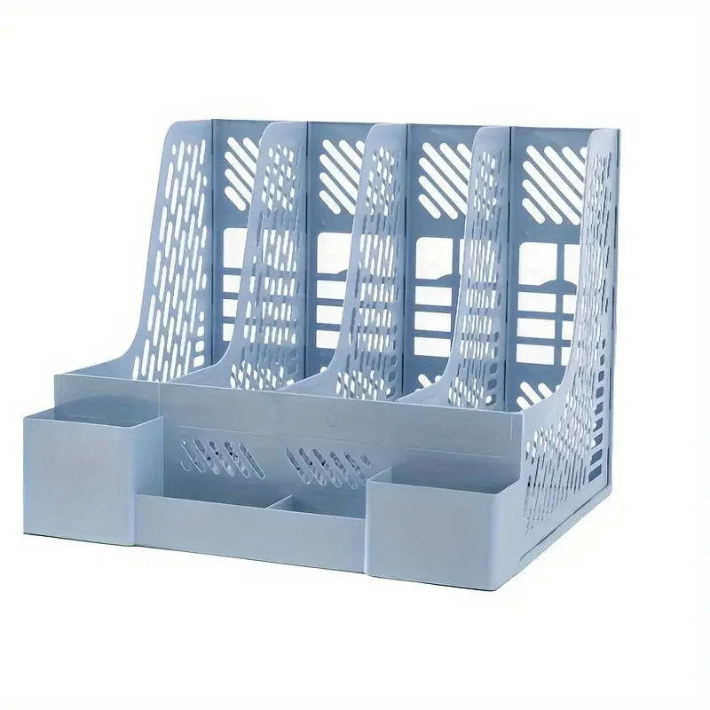 Desktop File Organizer With 4 Compartments
