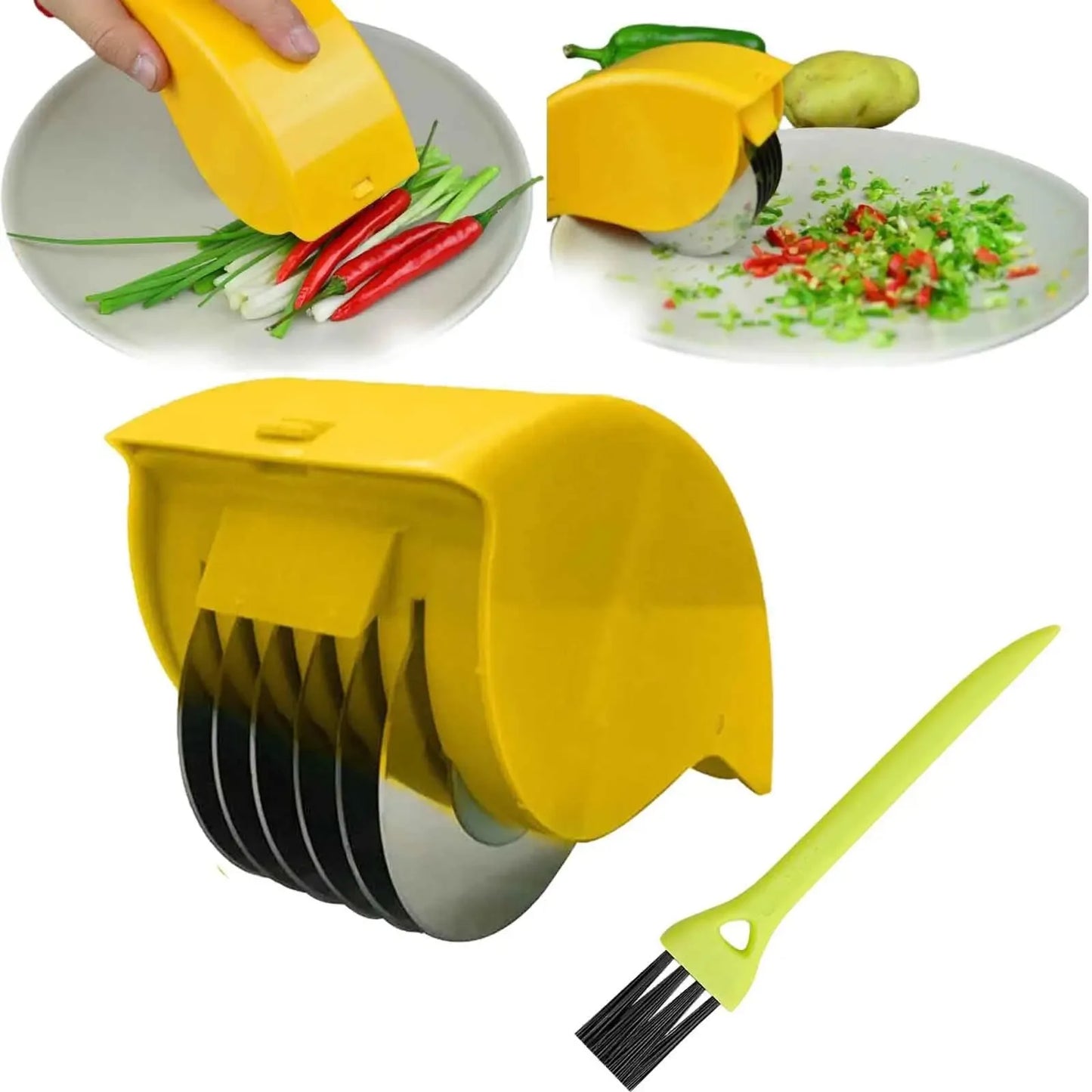 6-Blade Herb Roller Chopper