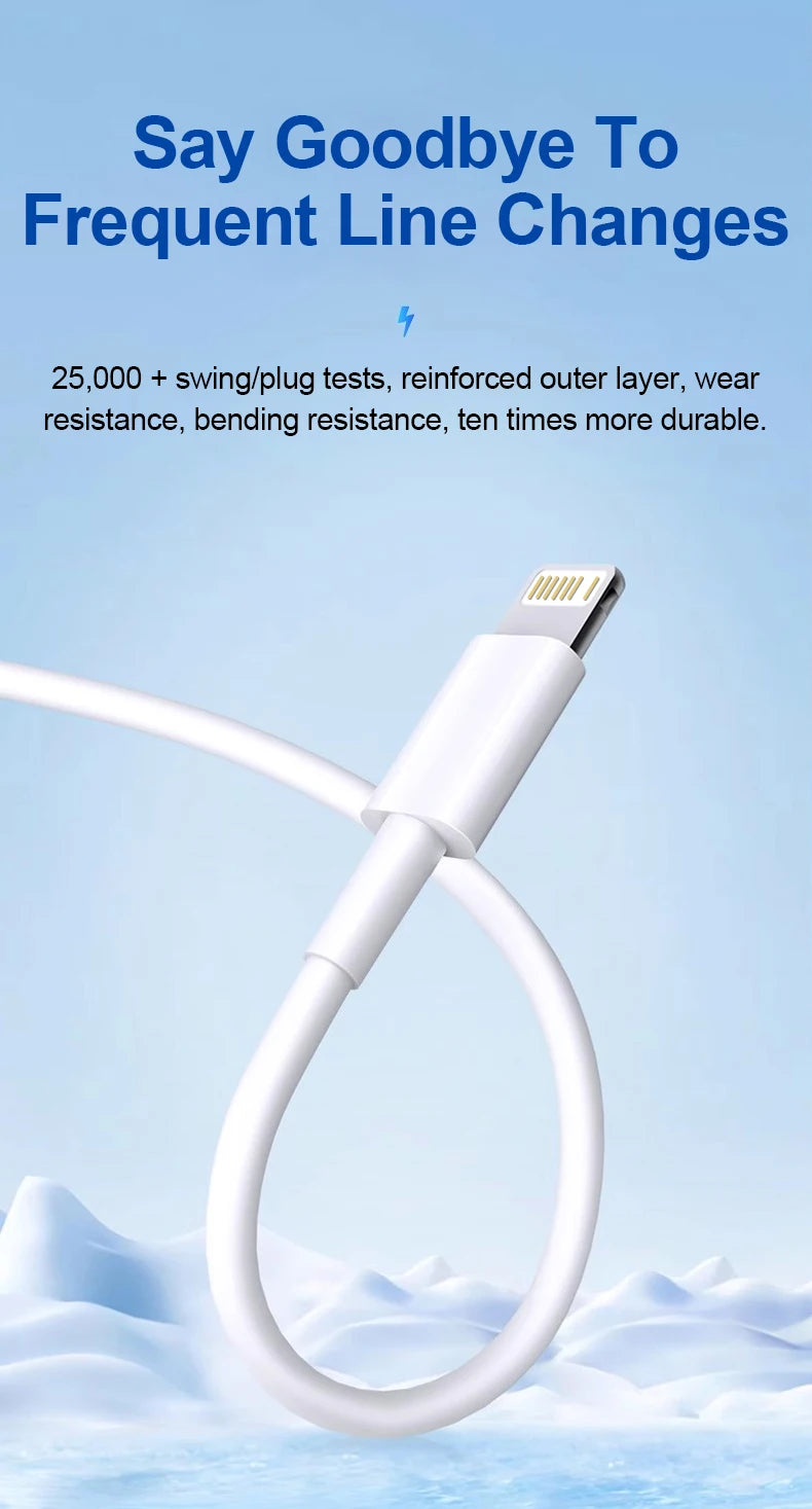 20W PD Lightning Cable Type C For Iphone