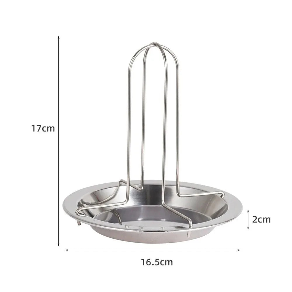 Stainless Steel Chicken Roasting Grill Stand with Bowl