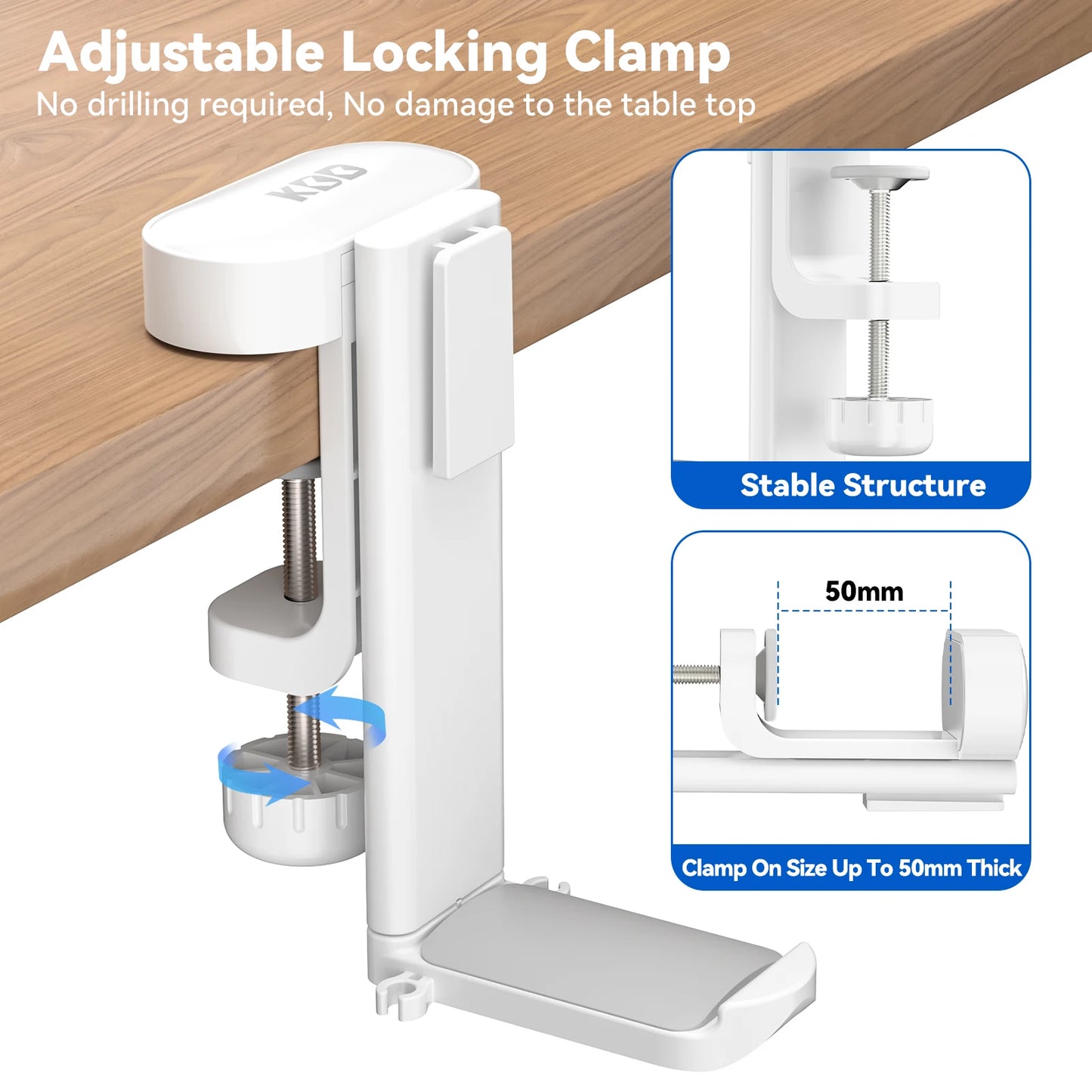4 in 1 Desk Headphone Hanger Clamp