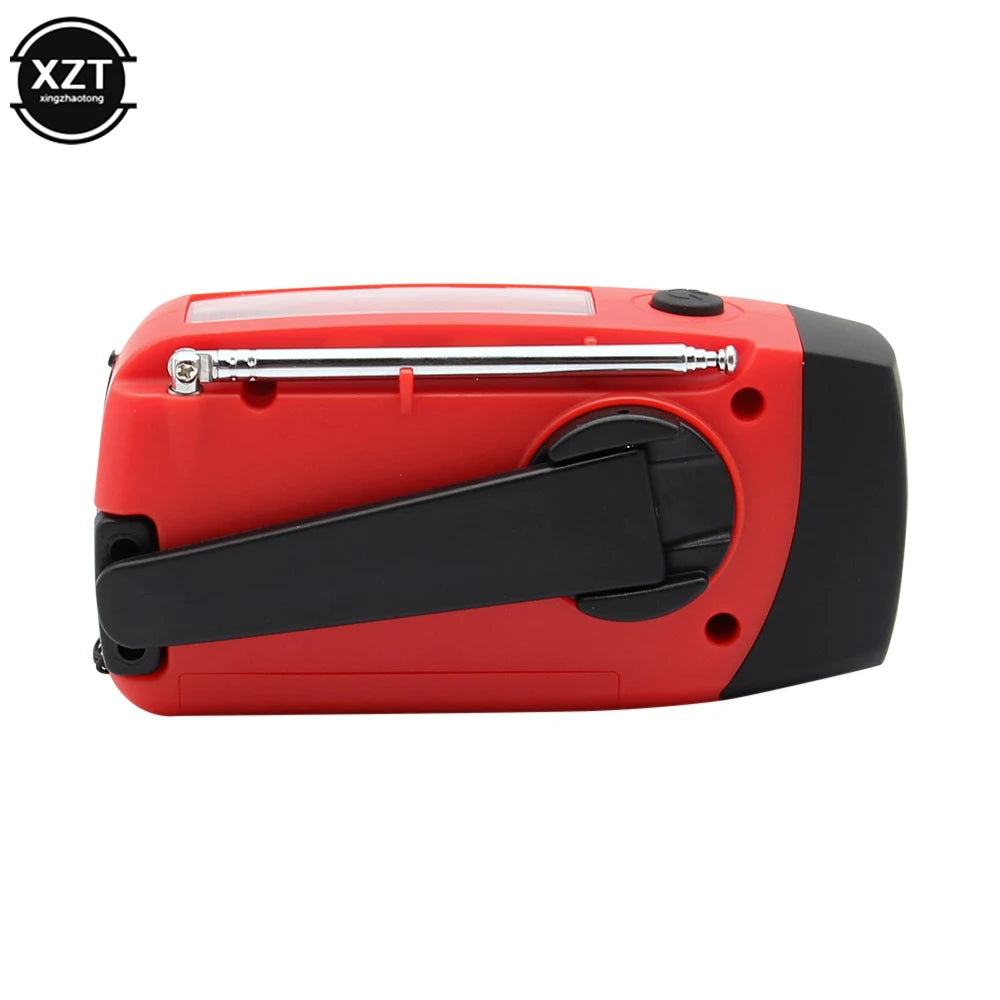 Mini Portable AM/FM Radio With Multifunctional Flashlight