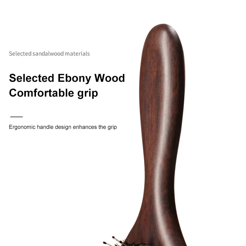Wood Massage Hair Brush Comb