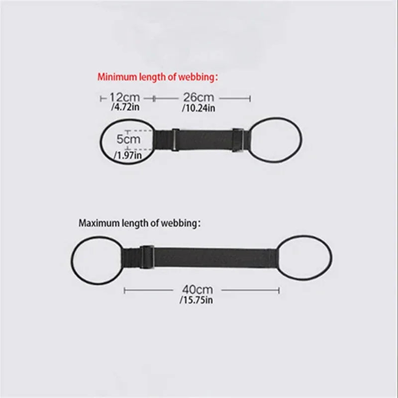 Adjustable Elastic Luggage Carrier Strap