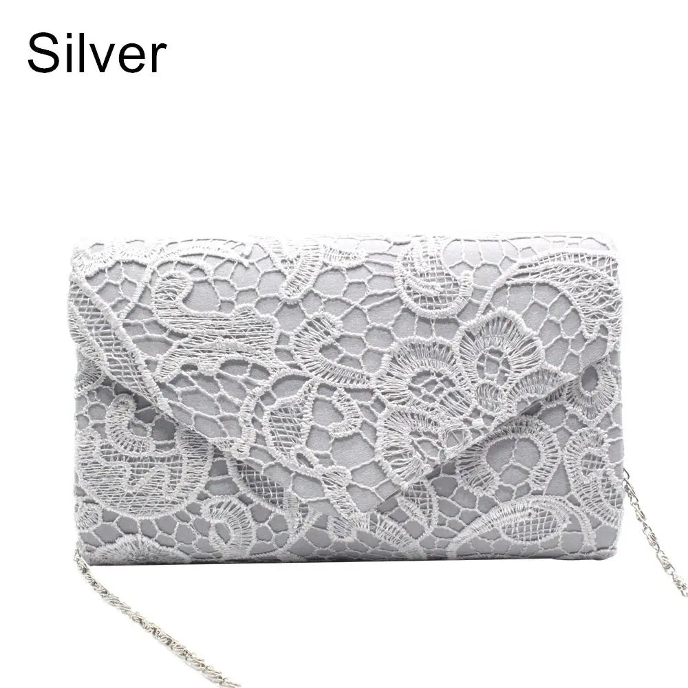 Lace Envelope Clutch Bag