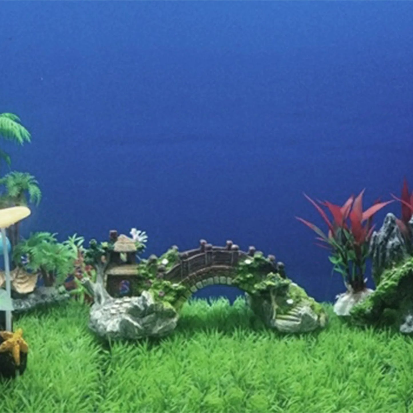 Fish Tank Artificial Bridge Resin Landscape Decoration