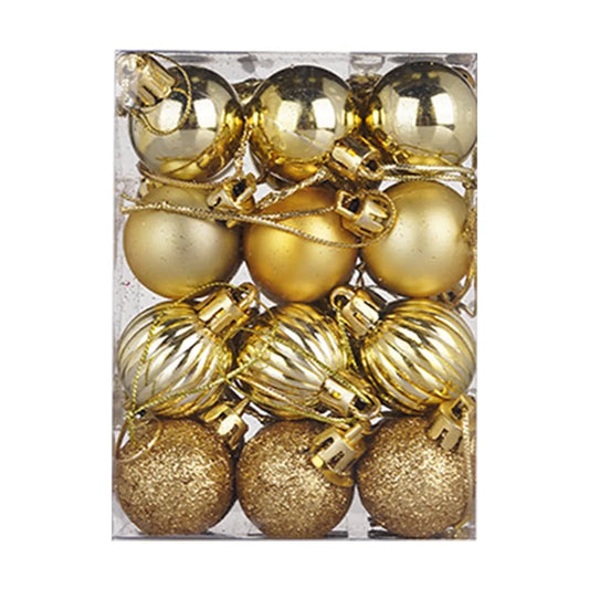 24-Piece Mini Christmas Bauble Set