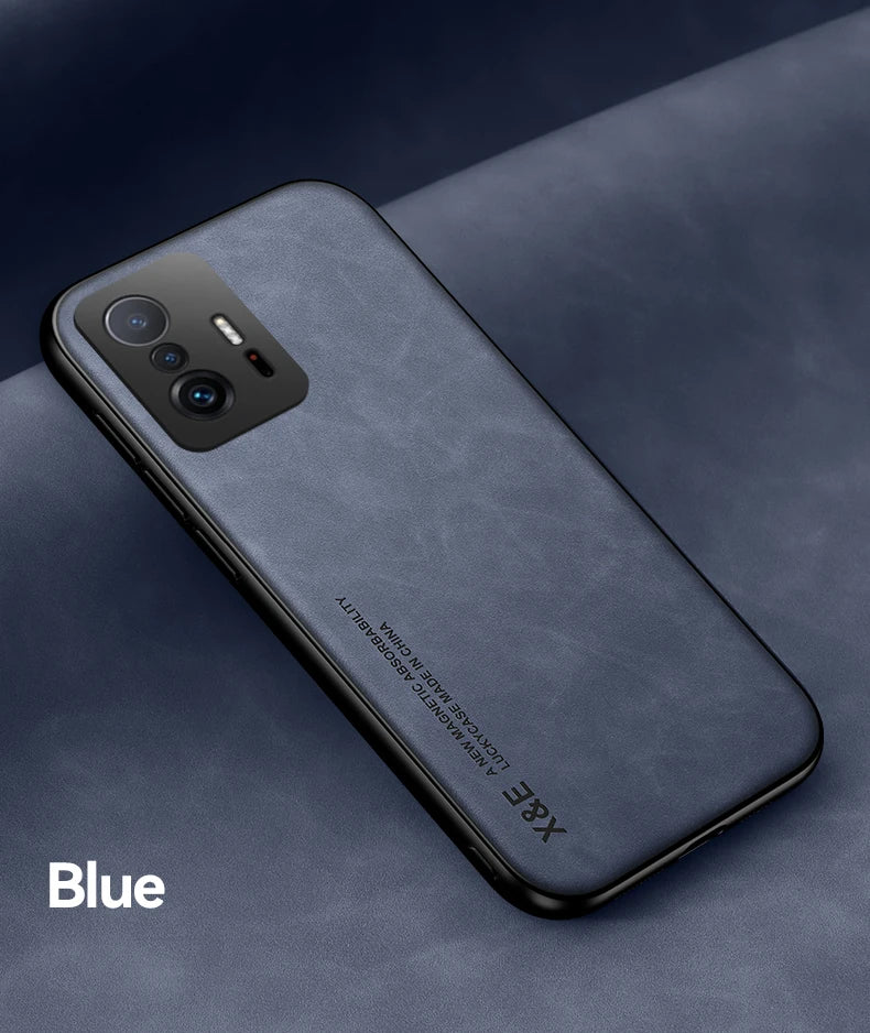 Magnetic PU Leather Case for Xiaomi Phones