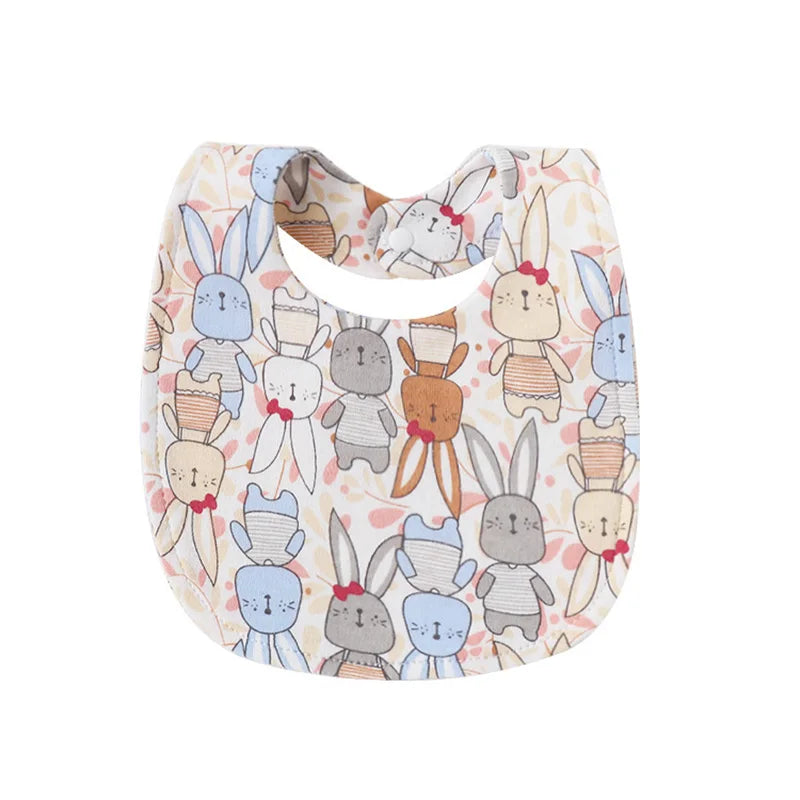 4 Pcs/lot Baby Bibs Double Layer