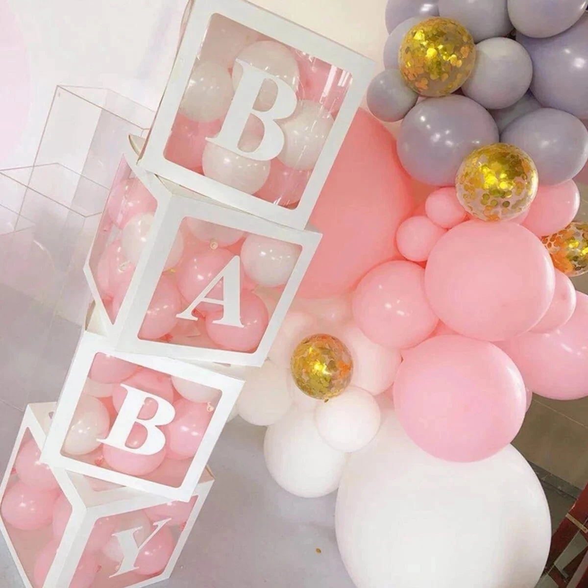 25cm BABY Letter Box Balloon Boxes
