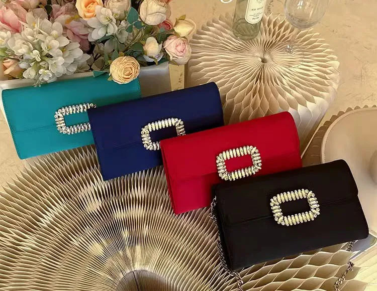 Satin Prom Evening Clutch Bag