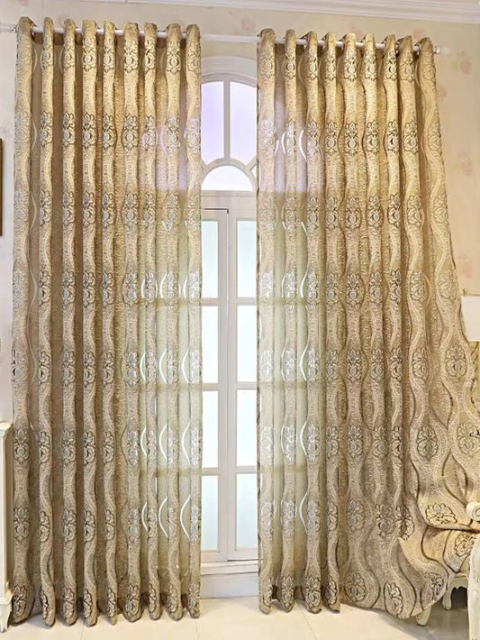European Wave Blackout Decorative Curtain