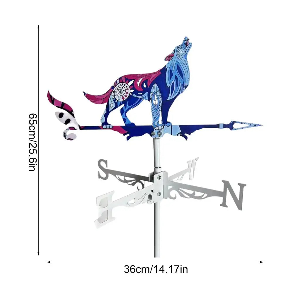 Retro Metal Rooster Weather Vane for Roof & Garden