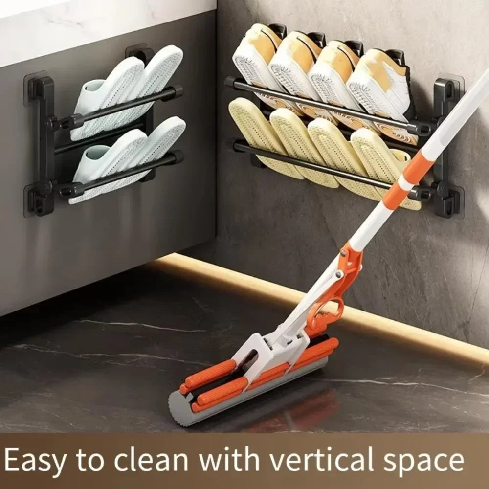 Wall Mounted Shoes And Slippers Rack