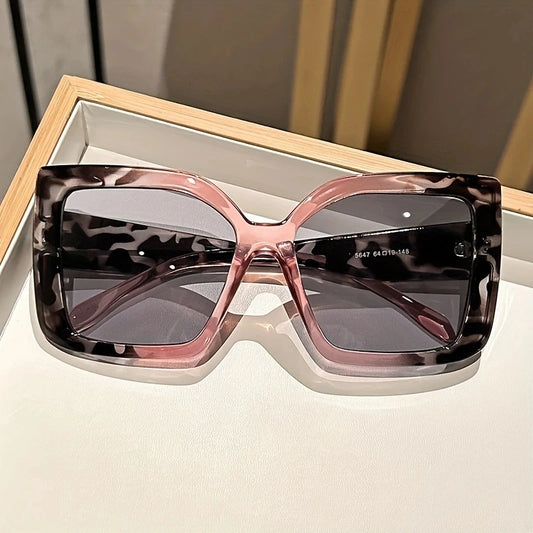Oversized Square Sunglasses with Gradient Lenses