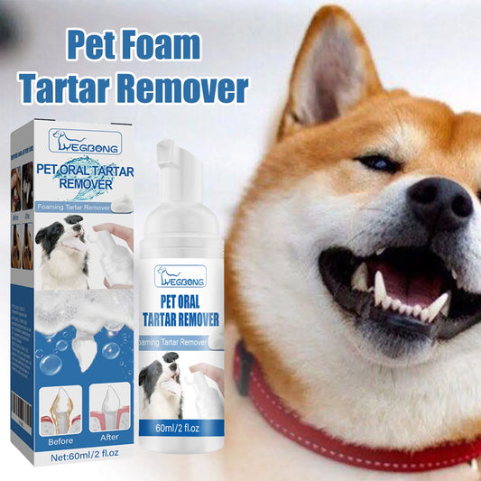 Pet Dental Tartar Remover Foam for Dogs & Cats