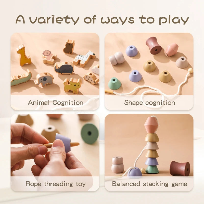 Baby Animal Threading Toy