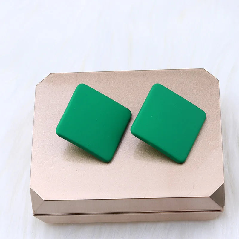 Acrylic Square Stud Earrings