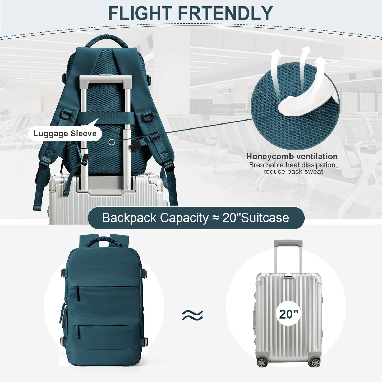 40x20x25 Travel Backpack