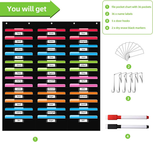 Hanging File Organizer Chart