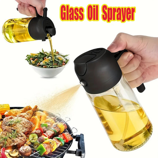 2in1 500ml Glass Oil Sprayer