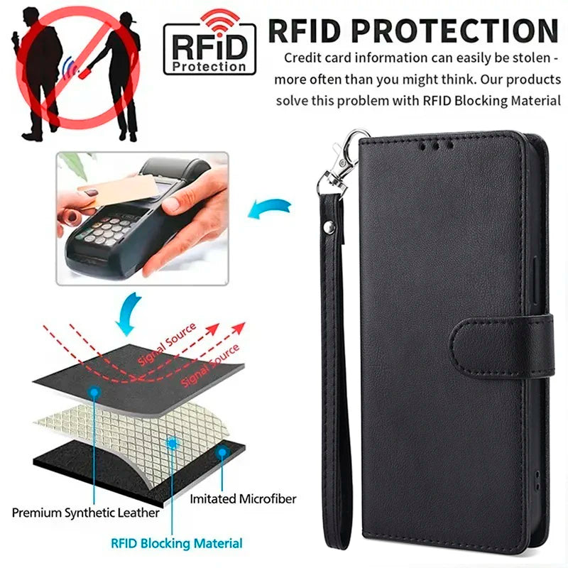 PU Leather Wallet Case For OnePlus 3 3T 5 5T 6 6T 7 7T 8 8T 9 9T 9R 9RT 10 10R 10T 11R