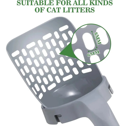 Self-Cleaning Cat Litter Scoop with Waste Bin