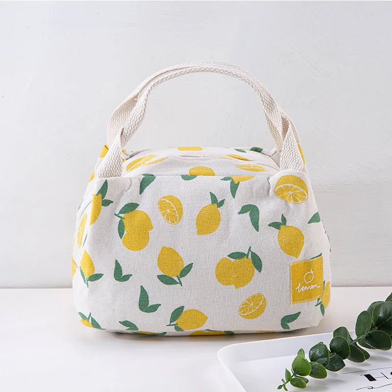 Insulated Canvas Lunch Bag