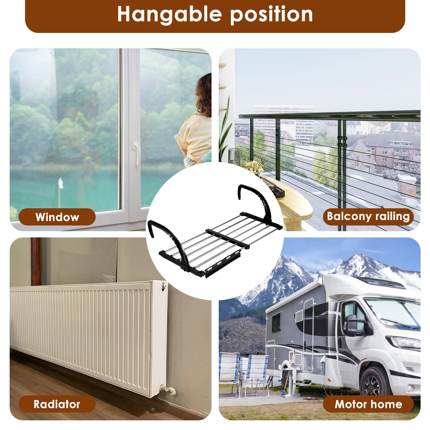 Foldable Radiator Drying Rack