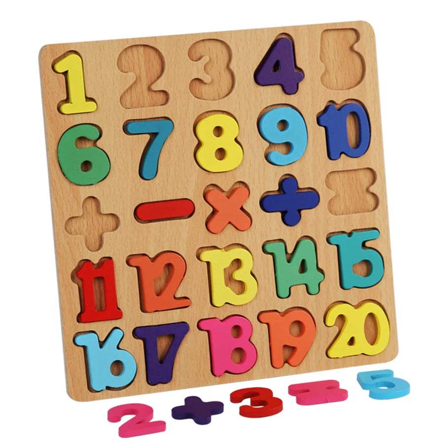 Colorful Alphabet Number Shape Matching Game