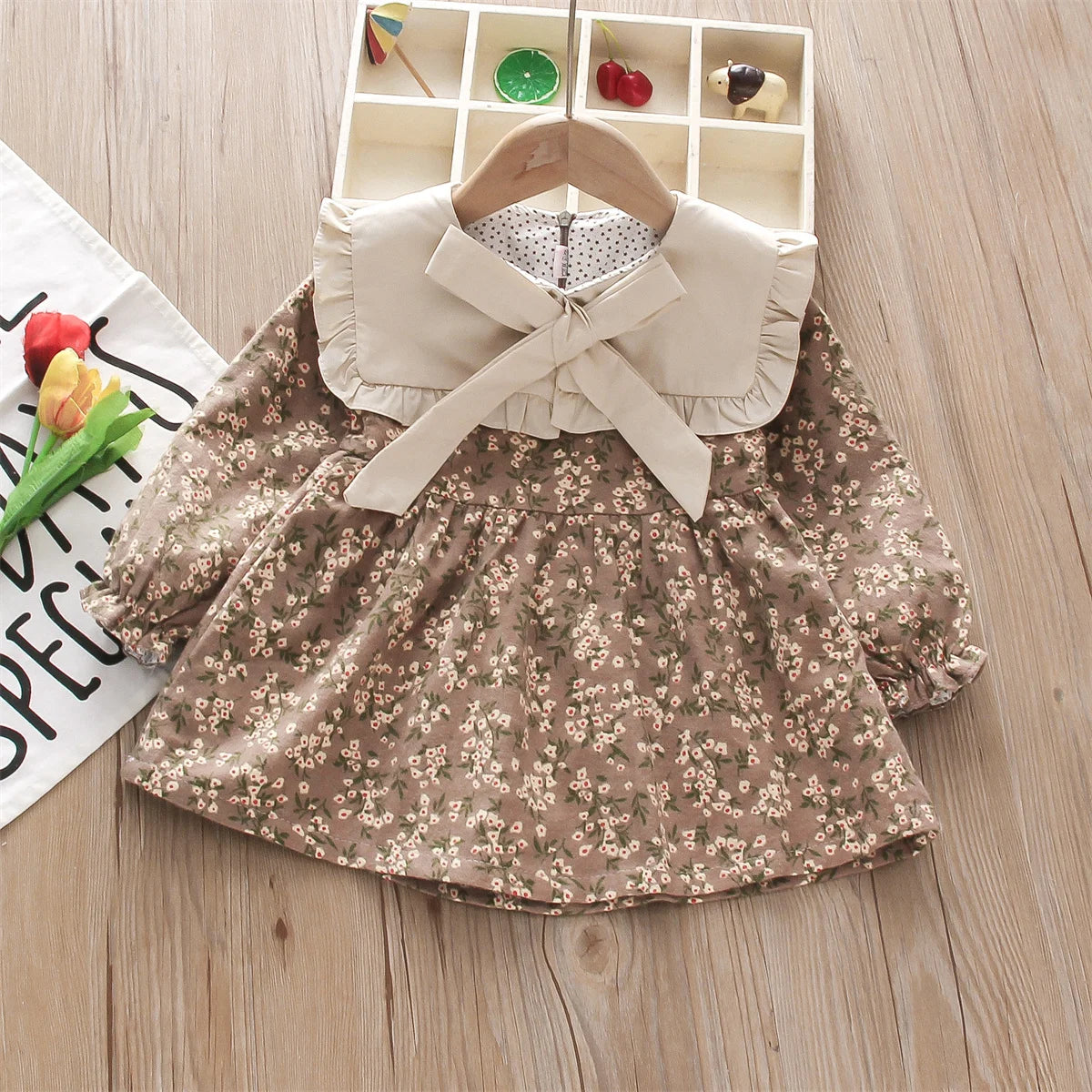 Girls' Dress Long Sleeve Forest Style