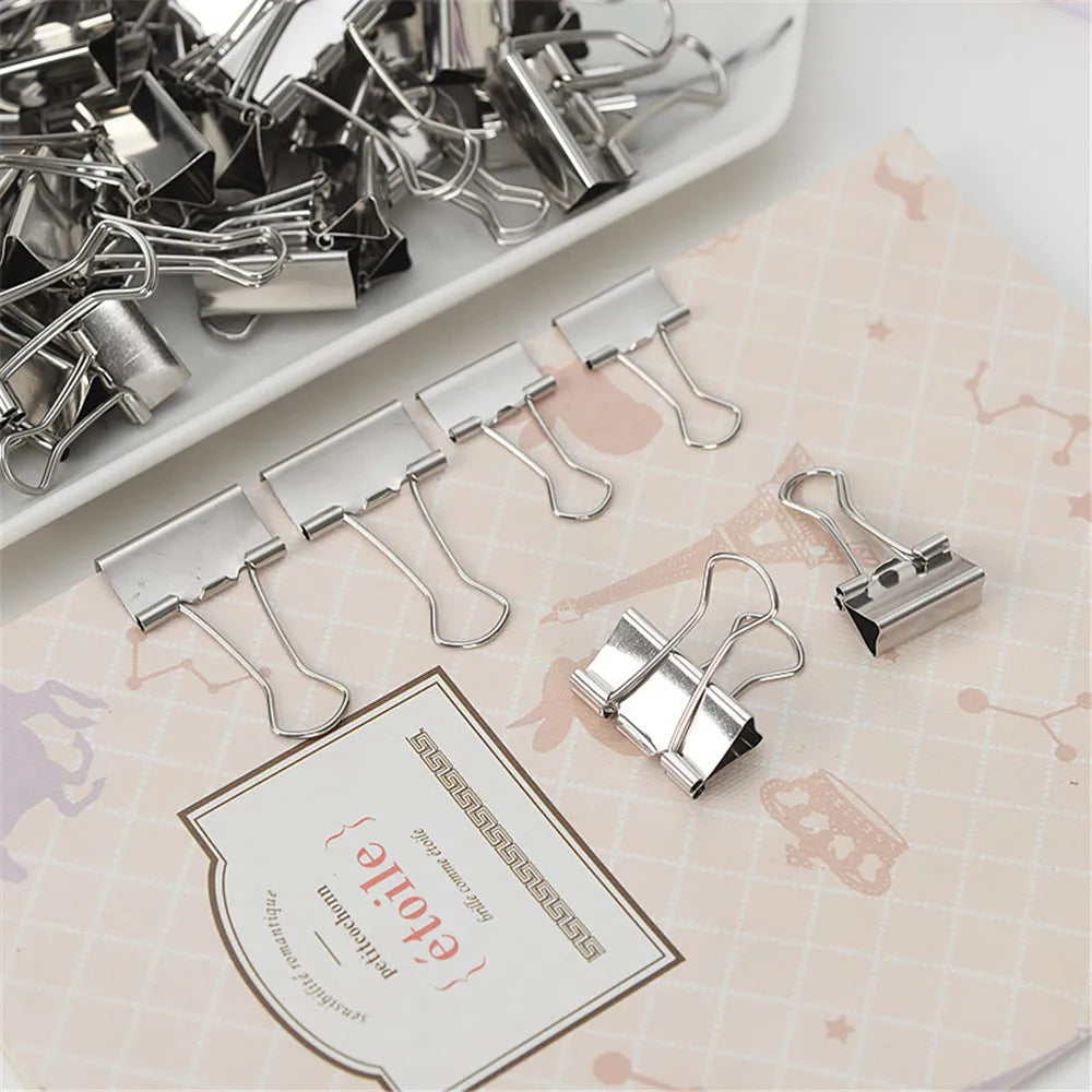 Silver Metal Binder Clips