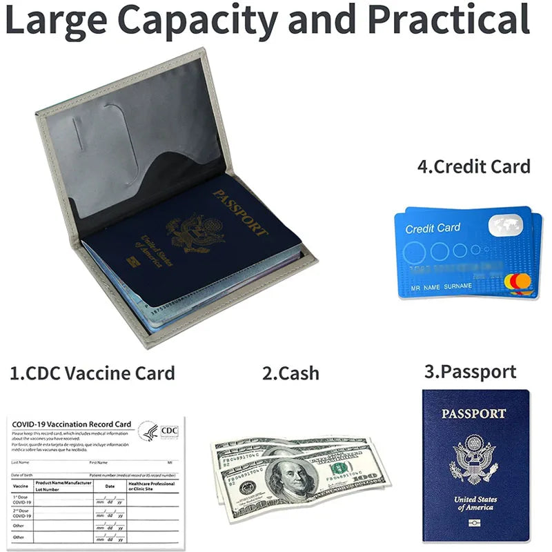 PU Leather Passport Cover