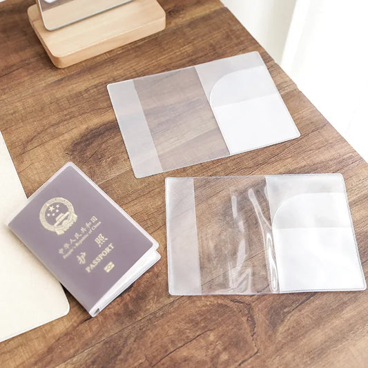 Transparent PVC Passport & Travel Document Holder