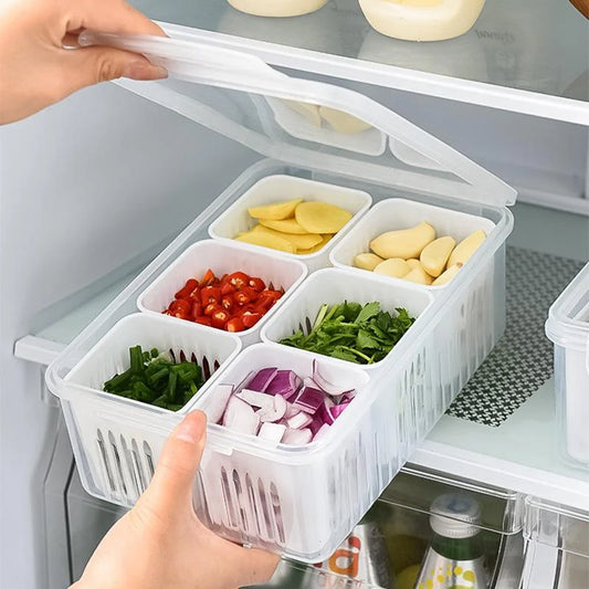 Refrigerator Food Drain Fresh-keeping Box