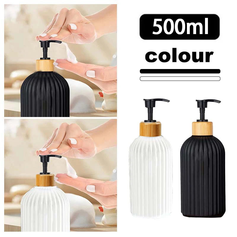 500ml Strip Soap Dispenser With Bamboo Pump