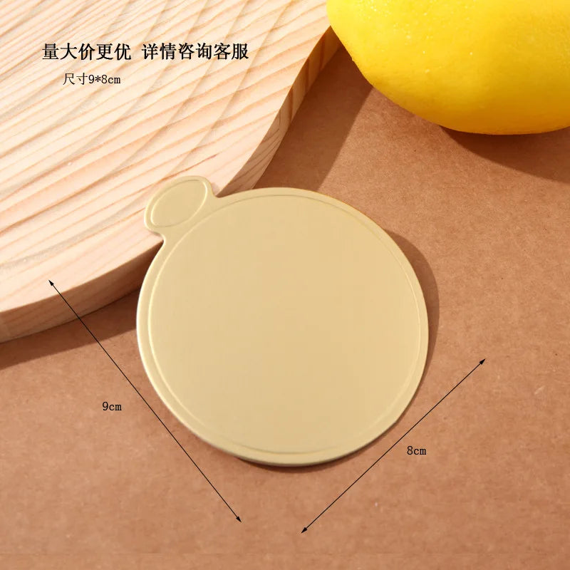 Golden Cake Base Disposable Dessert Boards