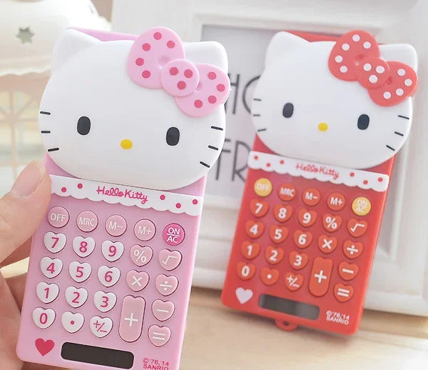 Kawaii Hello Kitty Cute Sanrio Portable Pocket Calculator