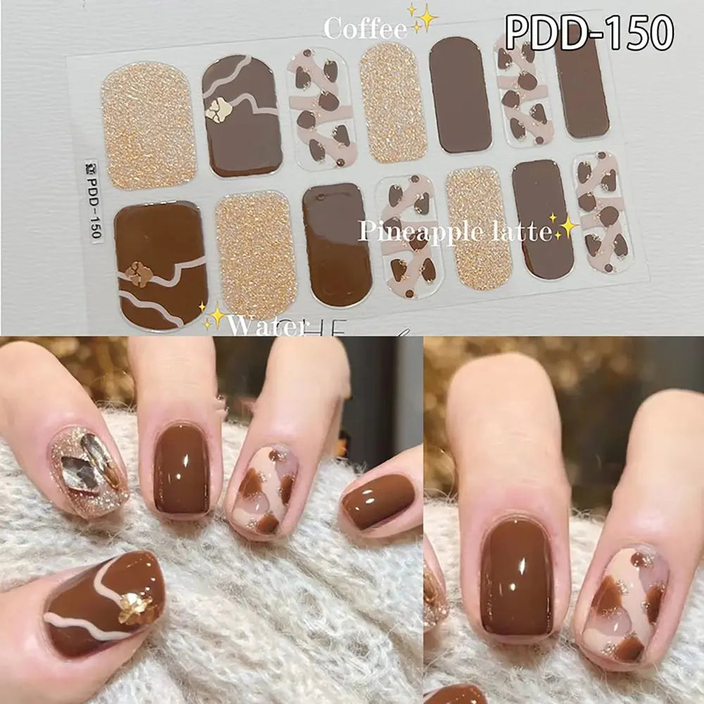 14Strips Gel Nail Stickers