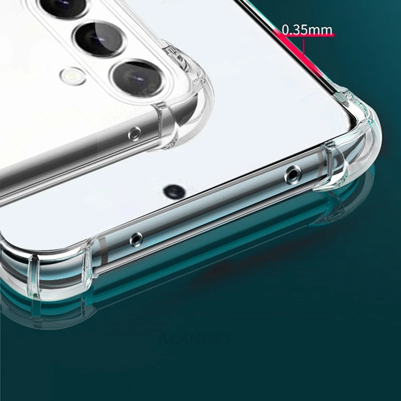 A 15 25 35 55 Airbag Shockproof Transparent Case For Samsung Galaxy