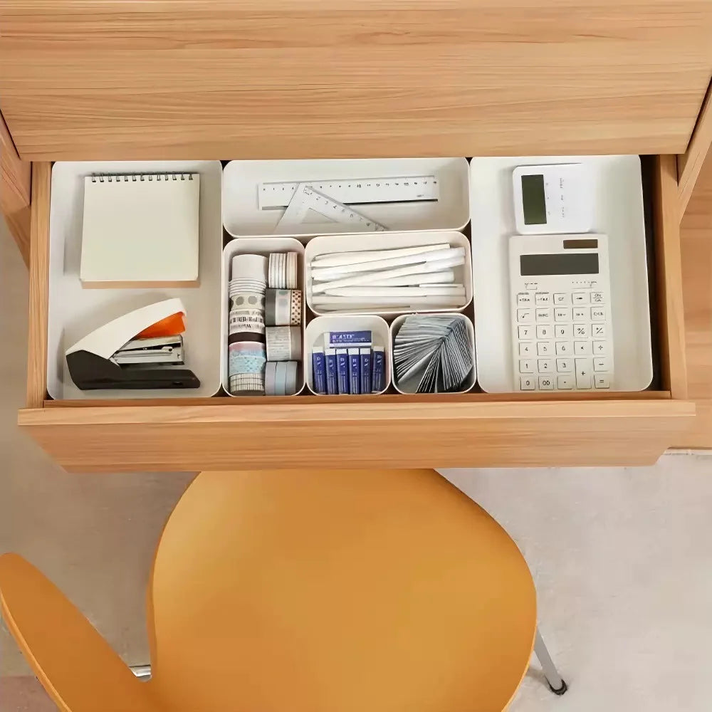 Interlocking Drawer Organizer Tray Set