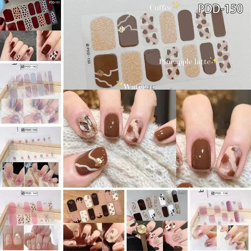 14Strips Gel Nail Stickers